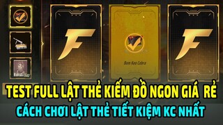 Test Sự Kiện Lật Thẻ May Mắn Free Fire Săn Bơm Keo Cobra Từ 29KC |?| Cách Chơi SK Lật Thẻ Ít Tốn KC