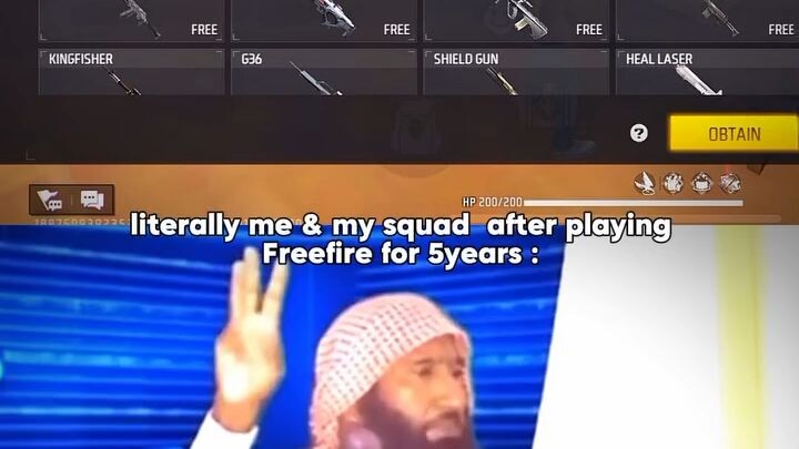 after playing freefire...