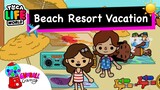 Flying to a Beach Vacation Resort when...