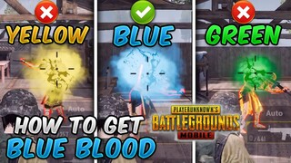 How To Get Blue Blood Hit Effect (PUBG MOBILE) Blue vs Yellow vs Green Blood Comparison