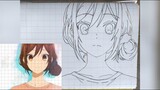 How to drawing anime girl easy horimiya drawing cara menggambar anime cewek untuk pemula