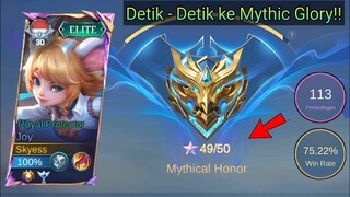 Aku Mencoba Solo Rank ke Mythic Glory di Season 33!! | Gameplay Joy Jungler - Mobile Legends!