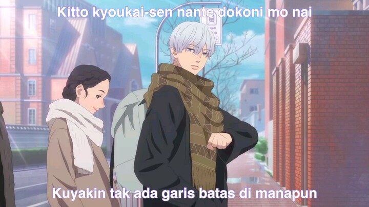 Tv Anime: Yubisaki to Renren | Opening: Yuki no Oto | Lyric Romaji-Indonesia