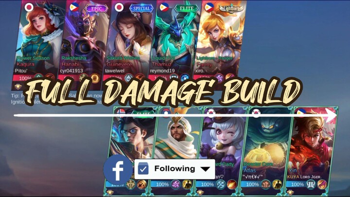 Natan full damage build /mobile legend bangbang