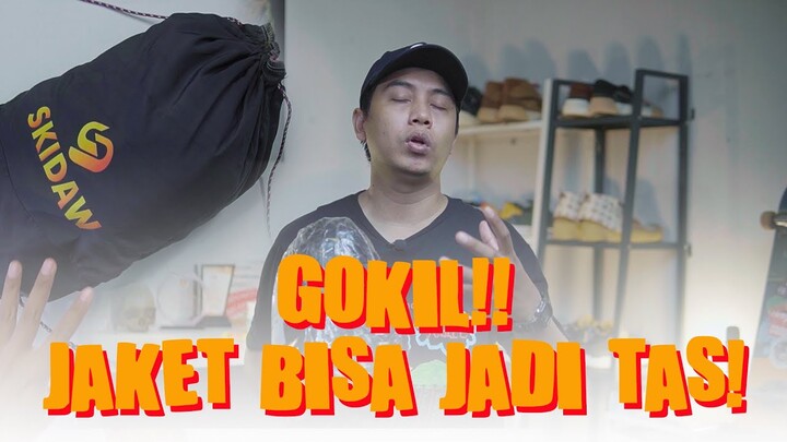 Goks Banget Nih Brand! Jaket Bisa Jadi Tas, Cocok Buat Liburan atau Naik Gunung!