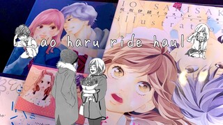 ao haru ride artbook + merch haul