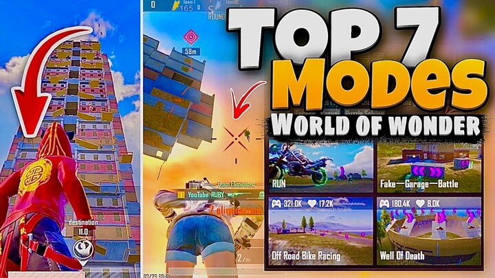 Top 7 WOW mode Every PUBG Player Must Try 😲🔥 | Update 2.5