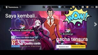 tensura king of monsters colab overlord gacha demiurge SP and Shalltear