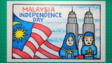 Cara melukis poster kemerdekaan malaysia