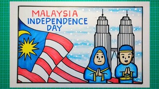 Cara melukis poster kemerdekaan malaysia