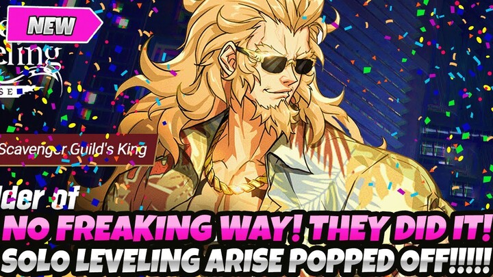 *NO FREAKING WAY!! THEY DID IT!!* SOLO LEVELING ARISE POPPED OFF!!! ABSOLUTELY CRAZY LAUNCH MONTH!