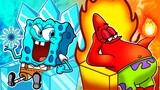 Hot and Cold Room Challenge - Spongebob Animation Cartoon | POOR SPONGEBOB LIFE