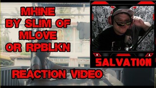 MHINE (official music video) X slim of repablikan Reaction video