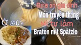 Món ăn mẹ chồng dạy MiG làm. Nấu Bữa ăn gia đình, tự làm mì tươi | Ẩm thực Đức | Cuộc sống ở Đức