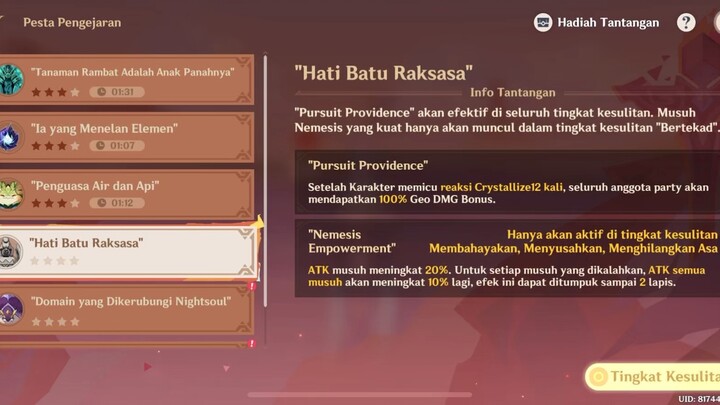 Genshin Impact - Hati Batu Raksasa