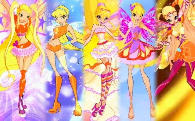 การเปลี่ยนแปลงทั้งหมดของ Winx Club Stella