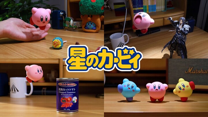 Kirby’s Dreamland-Series of Kirby moving in Stop Motion
