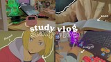 a super duper ultra mega productive study vlog but with anime 🤩 ;; + foodz | philippines 🤪