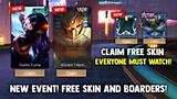 NEW EVENT! CLAIM FREE ELITE SKIN SELENA AND BOARDER! NEW! FREE SKIN! - | MOBILE LEGENDS 2022