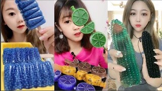 ASMR Thánh Ăn Đá Ăn Đá Lạnh Màu Sắc Hình Dạng Bất Thường Thú Vị - ASMR Ice Crunchy Eating sound#120