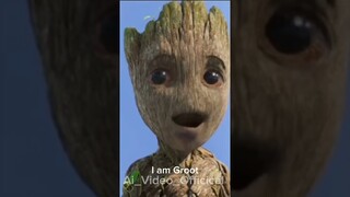 I Am Groot Ai Video #iamgroot #marvel #groot #avengers #marvelstudios #ai #video #shorts #shortsfeed