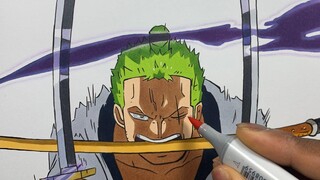 วิธีการวาด Zoro (Purgatory Onigiri) ง่าย ๆ - One Piece