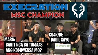 EXECRATION MSC CHAMPION (WINNING MOMENT) + CH4KNU INTERVIEW WITH MARA