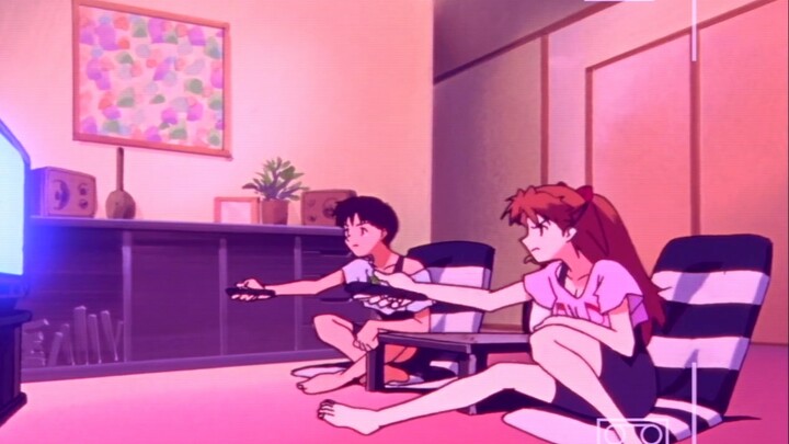 [EVA] Vaporwave, the daily life of old couples, Shinji, your wife's steaming stick❤