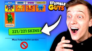 Das passiert, wenn du ALLE 221 SKINS in STUMBLE GUYS hast...😱 Erster YOUTUBER mit ALLEN SKINS!