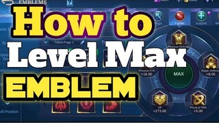 How to Level Max your Emblem |Fastest way |