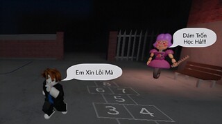 Trốn Học Bị Cô Giáo ROBOT MA Truy Bắt Ngôi Trường Bắt Ổn Roblox
