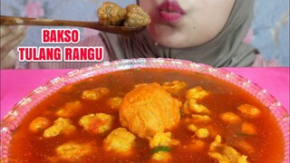 ASMR BAKSO TULANG RANGU KUAH PEDAS | ULUL ASMR MUKBANG INDONESIA