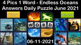 4 Pics 1 Word - Endless Oceans - 11 June 2021 - Answer Daily Puzzle + Daily Bonus Puzzle