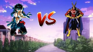 Boku no hero Academia Power Comparison