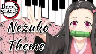Nezuko Theme Song - Easy Piano - Demon Slayer - Kimetsu no Yaiba