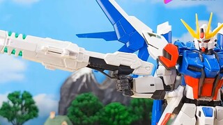 [Stop-Motion Assembly] Bandai RG สร้างแอนิเมชั่นสต็อปโมชั่นสำหรับกลุ่ม Strike Gundam พิมพ์ซ้ำจากวิดี