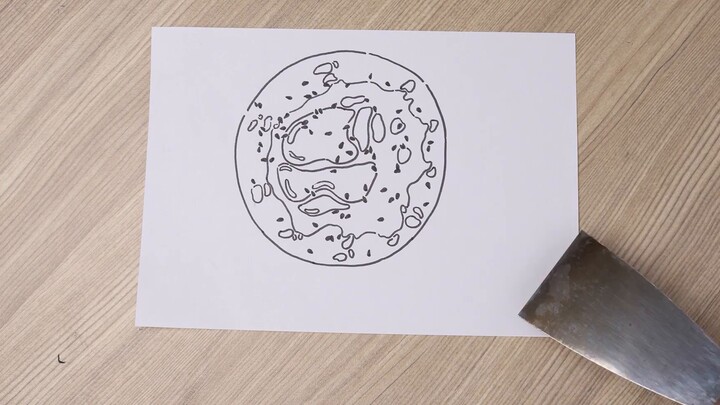 [Magic Pen Ma Liang] Watch me draw a real pancake fruit on paper with a magic pen!