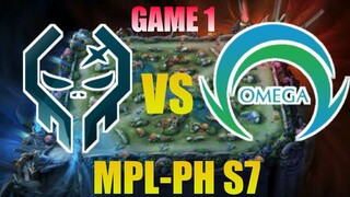 EXE vs OMEGA GAME 1   MPL   PH S7 | NAG 4 MAGE LINE UP ANG EXE