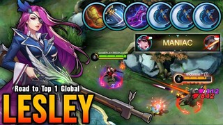 Auto MANIAC!! (TRY THIS) Lesley + 3x Berserker's = Deadly Shot - Road to Top 1 Global Lesley ~ MLBB