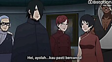 "Dia putranya naruto dan dia murid ku “ argh kata² nya