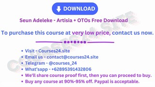 Seun Adeleke - Artisia + OTOs Free Download