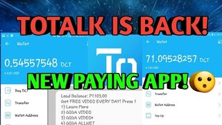 NEW PAYING APP! | Totalk Is Back! | Giveaway 200 Load | ZerocodeYT