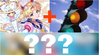 sailor moon + traffic light