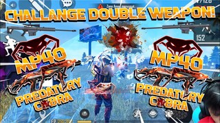 CHALLANGE DOUBLE WEAPON MP40 TERMAHAL! AUTO BOOYAH SIH MAIN SOLO VS SQUAD!