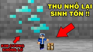 Mình Đã Thử Thách Sinh Tồn | Trong Thế Giới Phóng To Khổng Lồ | TRONG MINECRAFT PE..!!