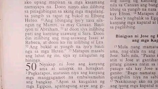 Pang Araw Araw na Talata.               Genesis 50:1-5