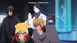 Orochimaru Menyegel Segel Karma Momoshiki dengan Segel Kutukan miliknya - Petualangan Sasuke Boruto