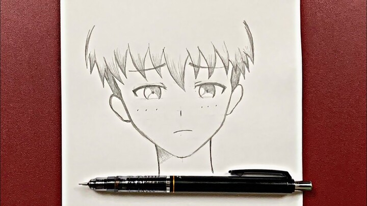 Sad Cute Anime Boy Drawing anime cute male HD phone wallpaper  Pxfuel