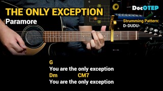 The Only Exception - Paramore (2009) Easy Guitar Chords Tutorial with Lyrics