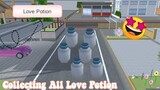 Collecting All Love Potion in Sakura School Simulator